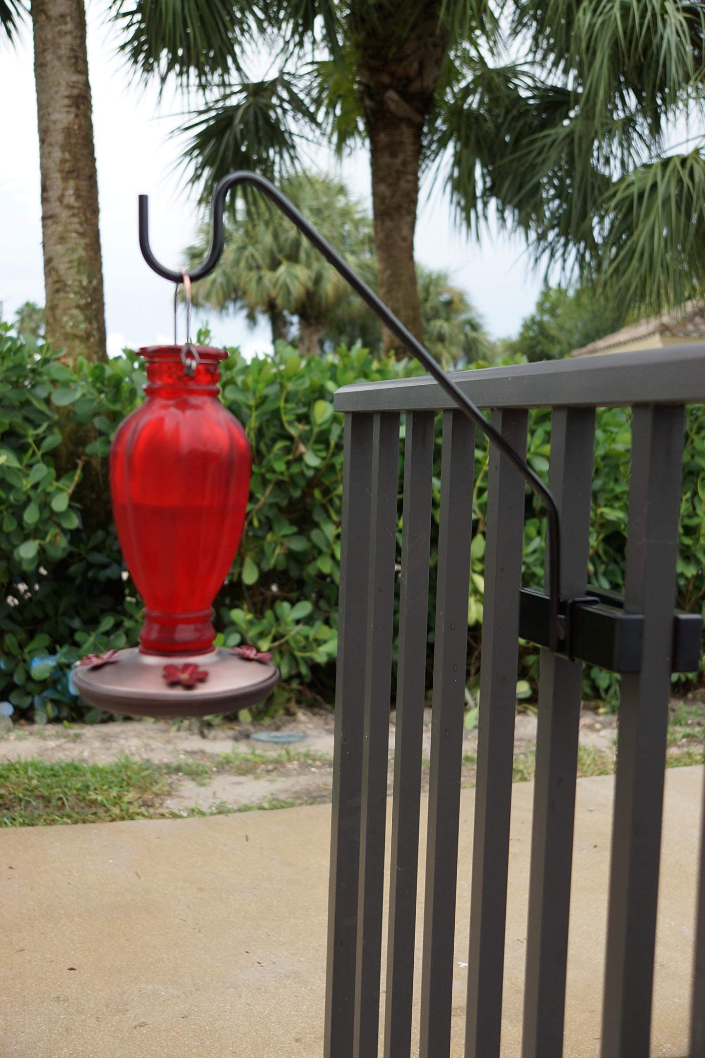 Premium - Hold It Mate Multi Use Hook Kit for Vertical Spindled Railings, Hang Flower Baskets Chimes Bird Feeder 15LBS Weight Limit