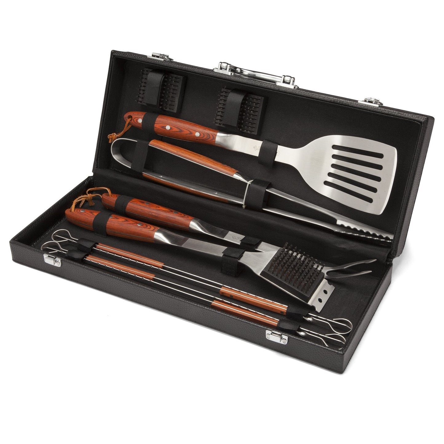 Cuisinart 10-Piece Premium Grilling Set, Grill Accessories Stainless Steel BBQ Tools, Storage Tote for Spatula, Tongs, Grill Brush, and More, Perfect for BBQ, Cookouts, Camping, Tailgates