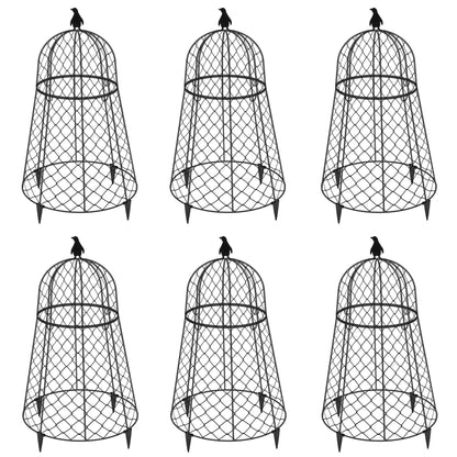 TAOMENNI Garden Cloches for Plants, Chicken Wire Cloche, Plant Cloche and Cages, Wire Plant Protectors from Animals, Protection for Your Plants and Seedlings, Heavy-Duty, 13" D x 20" H, Pack of 6