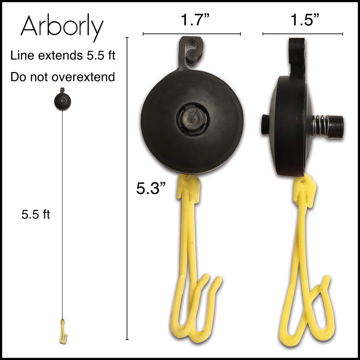 Plant Yoyo Hangers - 12 Pack - 2 Hooks - Plant Support for Stems & Branches with Heavy Buds, Colas, Flowers, Fruits & Vegetables - Great for Grow Tent, Grow Room, and Garden