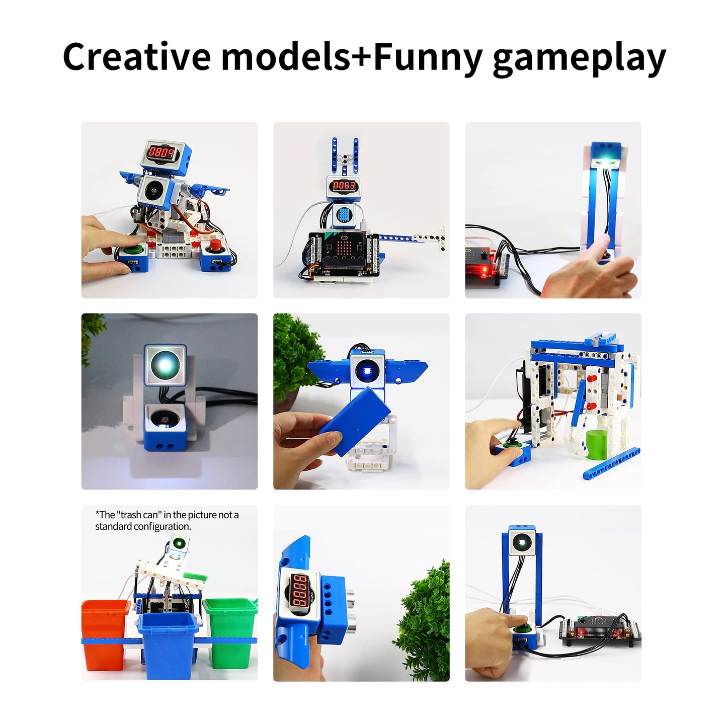 Yahboom Building Block Programming Kit Sensor Module with Micro bit V2 STEM Coding DIY Robot Kit Programmable Education Learn World of Module (Without V2)