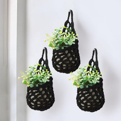 Shineloha 3 Packs Hanging Planters for Indoor Plants up to 4 in., Wall Plant Holder | Plant Hanger Indoor, Wall Planters for Indoor Plants, Hanging Plant (3PK, for 4 inch Pot)