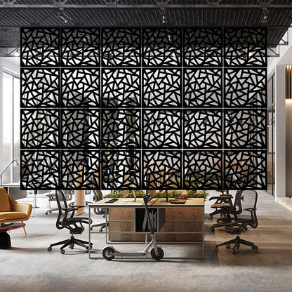 Stepstall Hanging Room Divider Made of Environmentally PVC, 12 PCS Room Divider Partitions Panel Screen for Decorating Bedroom, Dining, Study and Sitting-Room, Hotel, Bar and Restaurant