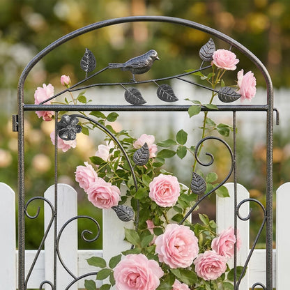 2 Pack Garden Trellis for Climbing Plants, 71 x 20 inch Rustproof Heavy Duty Metal Trellis for Climbing Rose Vine Clematis, Perfect for Premium Patio Decor & Luxury Outdoor Garden Design, Silver Gray