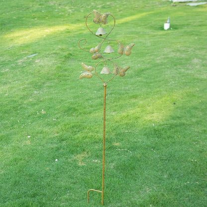 AIHAOKAN Butterflies Garden Stakes with Bells - Decorative Outdoor Yard Art, Decorative Garden Stakes for Outside Garden, Patio, Flower Bed, Pathway.