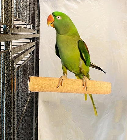 Polly's Pastels Nail Trimming & Beak Conditioning Safety Perch for Cockatiels, Cockatoos, Macaws, Parakeets, Budgies, Parrots and All Other Birds (Coral, Large-1 1/2" Dia. x 9" Long)