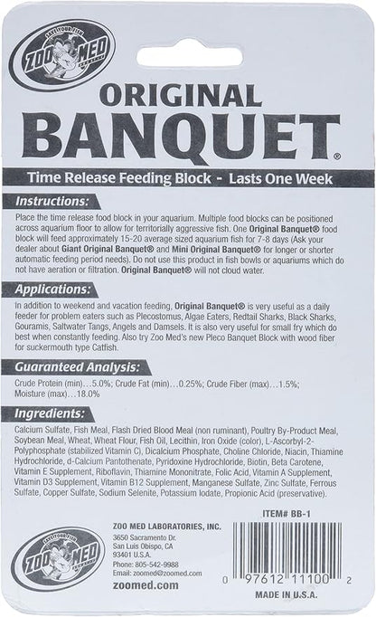 Zoo Med Original Banquet Feeding Block, 0.45-Ounce (Pack of 4)
