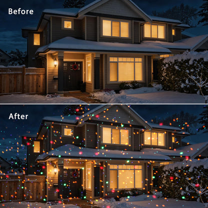 Smart Outdoor Laser Lights Projector, 7 Color Motion Star Firefly Lights Effect, Moving Dynamic RGB Lights Show Waterproof Laser Projection with App & Remote Control for Parties Home Garden Yard