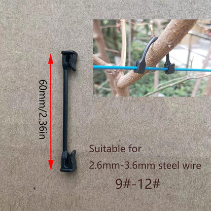 Plastic Vines ClipTomato, Grape, Raspberry, Kiwi Vine Clip Garden Plant Support Clip Vegetable Fixed Hook Plant Lock Tomato, Grape, Raspberry, Kiwi Vine Buckle Suitable for 9#-12# Thread(200 PCS)