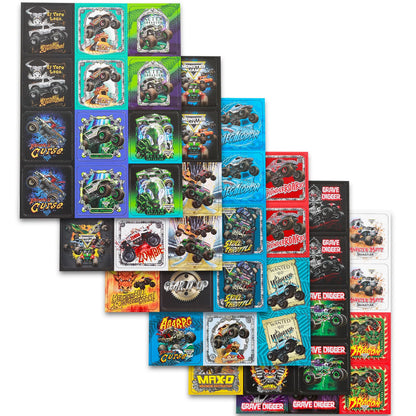 Monster Jam Memory Game Set - Educational Toy Bundle with Truck Card Matching Game Plus Stickers, More | Monster Jam Learning Toy for Boys, Kids