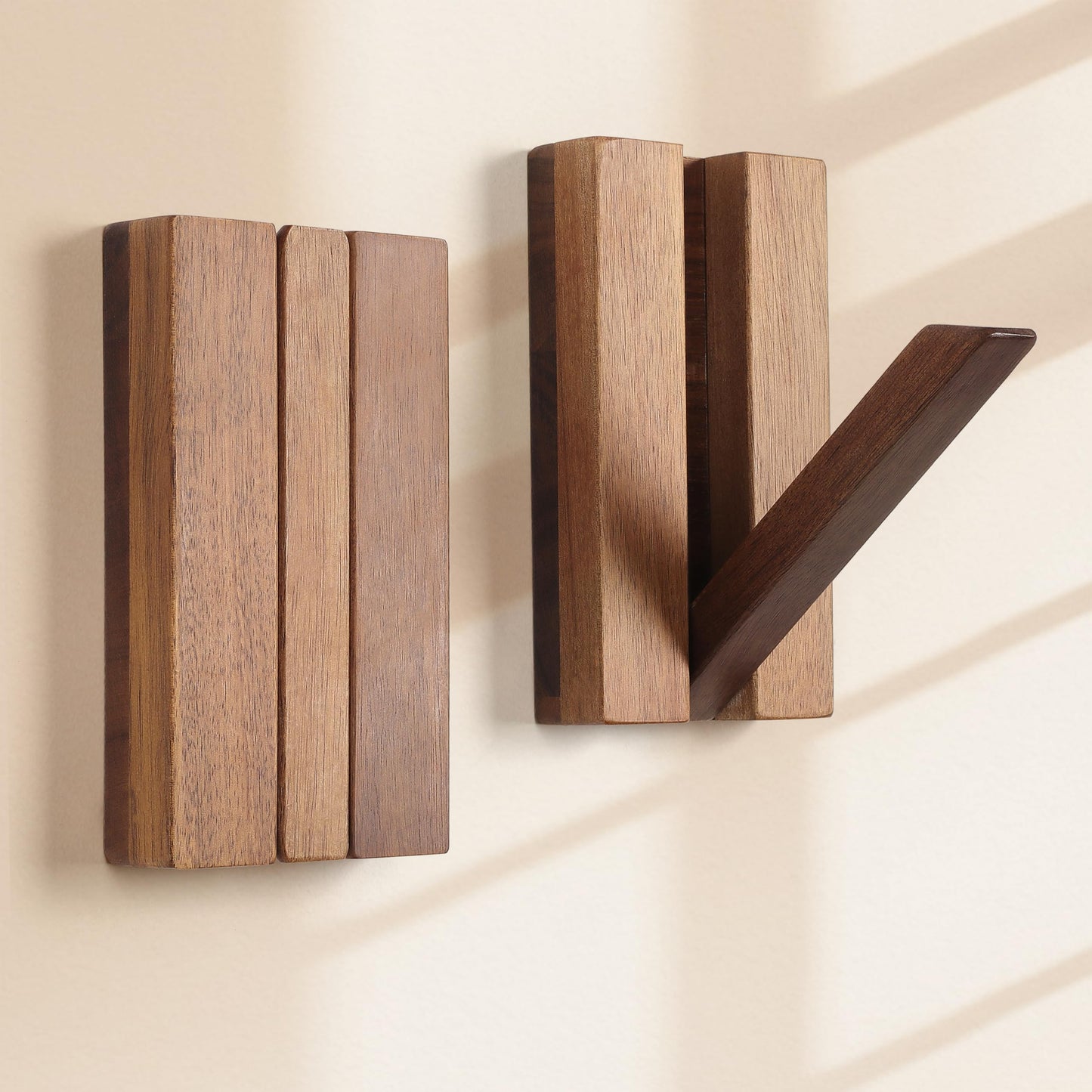 KYIAANY Wood Wall Hooks for Bathroom