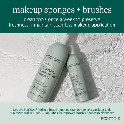 EcoTools Blurring Blender Makeup Sponge, Makeup Blending Sponge For Blurred Skin, For Liquid & Cream Foundation, Cloud Coverage Memory Foam, Eco Friendly, Latex Free, Cruelty-Free & Vegan 1 Count