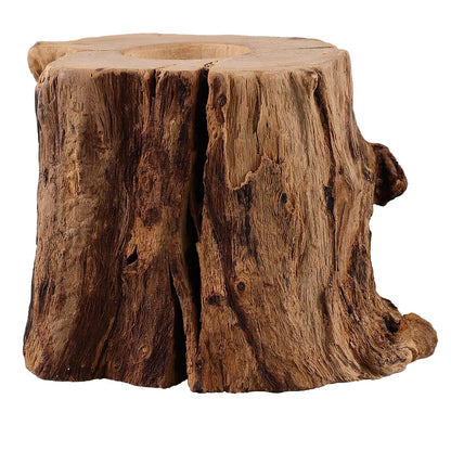 VOSAREA Crystal Ball Wooden Base Tree Stump LED Light Desk Lights for Office Desktop Stand Table Top Display Stand Crystal Ball Holder Stands for Display Wooden Lamp Base USB Wood