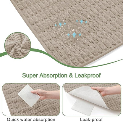Washable Pee Pads for Dogs, Reusable Puppy Pads Dog Pads, Non-Slip Dog Pee Pads, Leakproof Pet Pee Pads Wee Wee Pads for Dogs. (Brown, 60"x82"(Pack of 1))