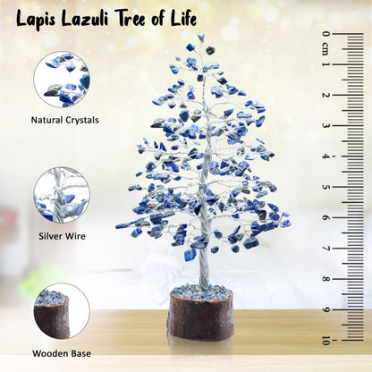 Crocon® Lapis Lazuli Healing Crystals Tree Bonsai Desk Decor for Women Blue Room & Office Decor Spiritual Gift Meditation Crystals Home Decor Cute House Warming Gifts for Men Dad Birthday Him, 10"