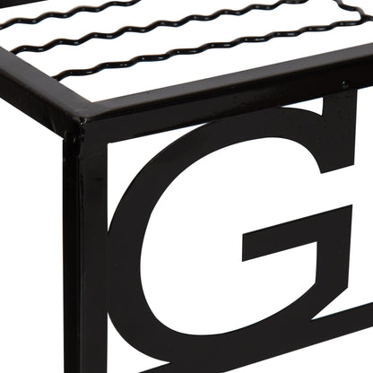 Kate and Laurel Cramer Wall Garden Box, 16.5 x 15 inches, Black