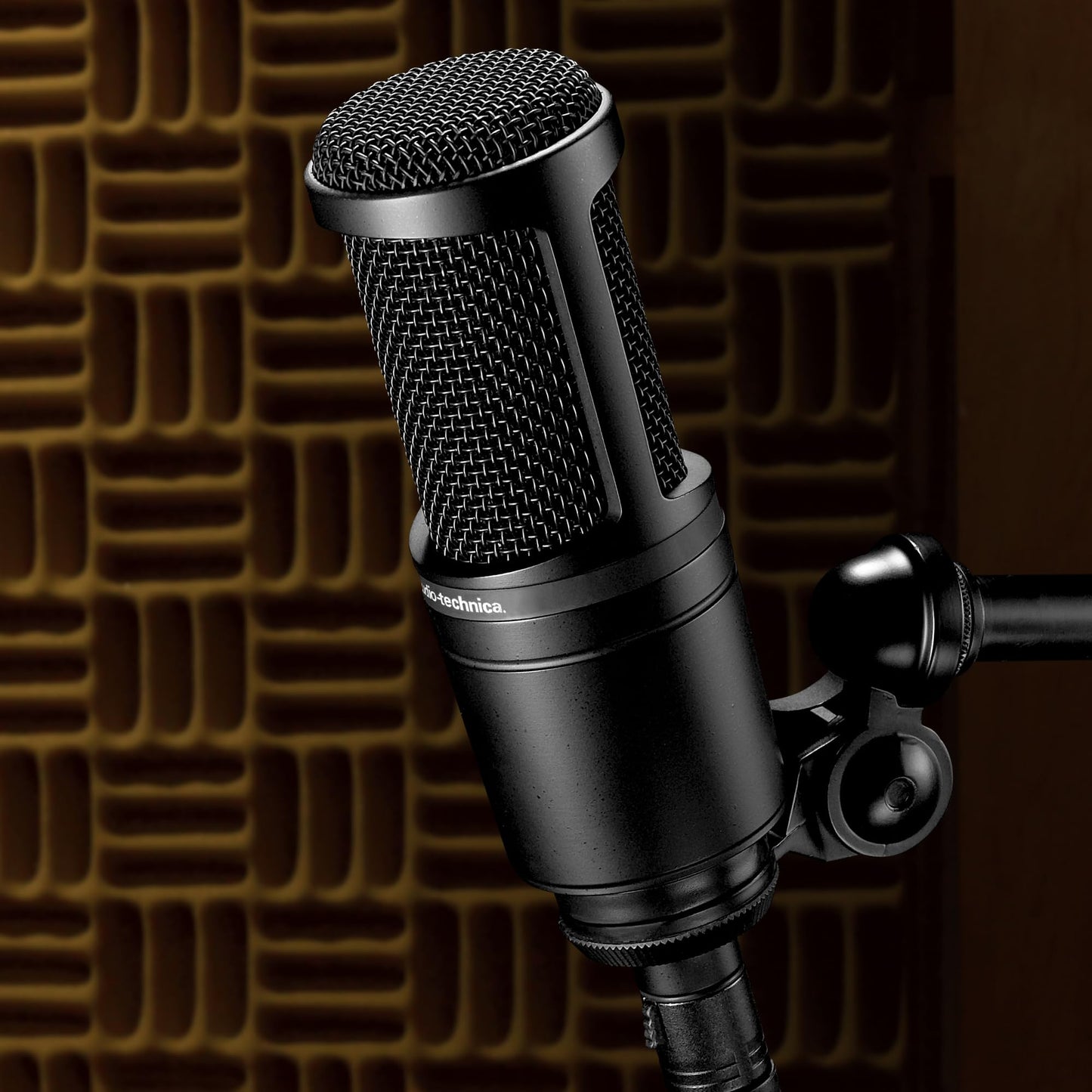 Audio-Technica AT2020 Cardioid Condenser Studio XLR Microphone, Ideal for Project/Home Studio Applications, Black