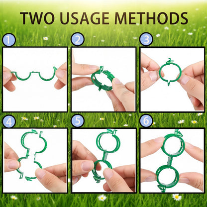 300Pcs Tomato Clips Plastic Plant Support Clips for Garden Trellis Twine and Greenhouse Vine Support Garden Clips for Tomatoes Cucumbers Peppers Climbing Vegetables and Flowers Upright Growth