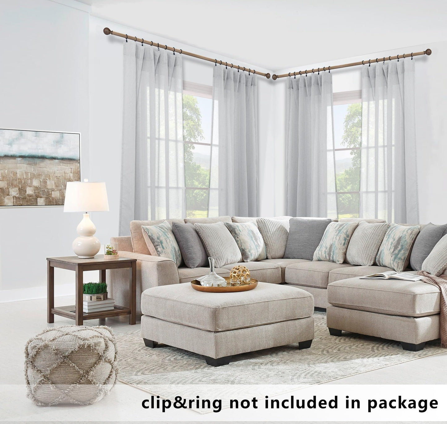 KOUFALL Grey Curtains 84 Inches Long for Bedroom Set 2 Panels Pair Rod Pocket Window Translucent Faux Linen Drapes Light Filtering Semi Sheer Gray Opaque Curtains for Living Room 52x84 Inch Length