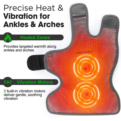 Cordless Ankle Massager for Pain Relief, Heated Foot Massager for Neuropathy, Foot and Ankle Massager with Heat, Ankle Heating Pad with Massage, HSA Eligible FSA, 6 Heats, 3 Massages, Single One