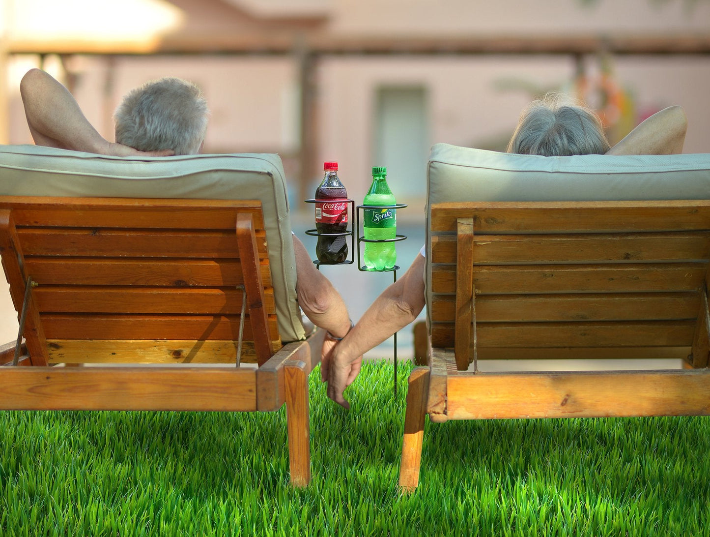 Sorbus® Outdoor Beverage Heavy Duty Drink Holder Stakes, Set of 4- Holds a Variety of Beverages Sizes - Great for Beach, Picnics, Tailgating, and More