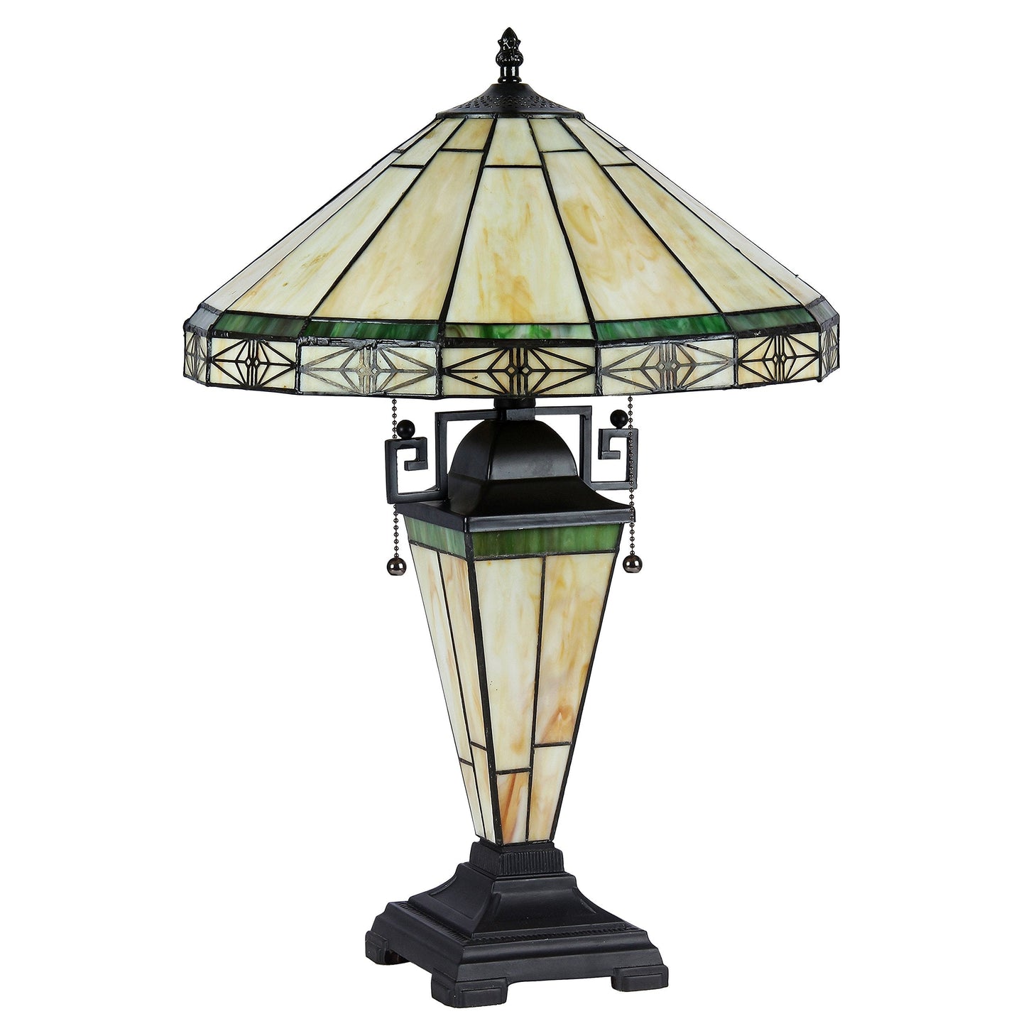 Chloe Lighting Tiffany-Style Table Lamp, 16in Shade, Bronze, Model CH31315MI16-DT3, Size 23.4 x 15.9 x 15.9