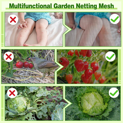 ANPHSIN Stronger Garden Mesh Netting - 10 x 33 ft PP Nanocomposite Bird Net Barrier, Mosquito Netting Screen for Outdoor Plants Vegetables Patios Balconies Terraces, Shading Rate 33% (Black)