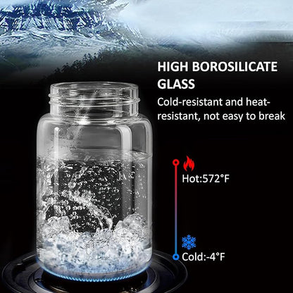 18 oz/550 ml Clear Glass Storage Canister with Airtight Wooden Lid, Small Overnight Oats Containers, Cute Decorative Salad Jar for Snacks Yogurt Spice Sugar Cereal Fruit Coffee Tea
