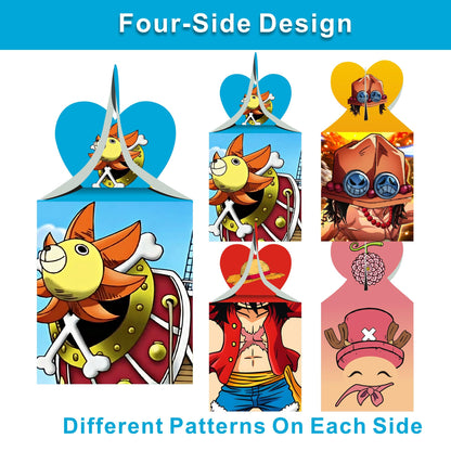 FFGJA 12pcs H Party Gift Boxes Goodie Boxes for Cartoon Theme Birthday Party Supplies, Decorations Boxes Candy Boxes.
