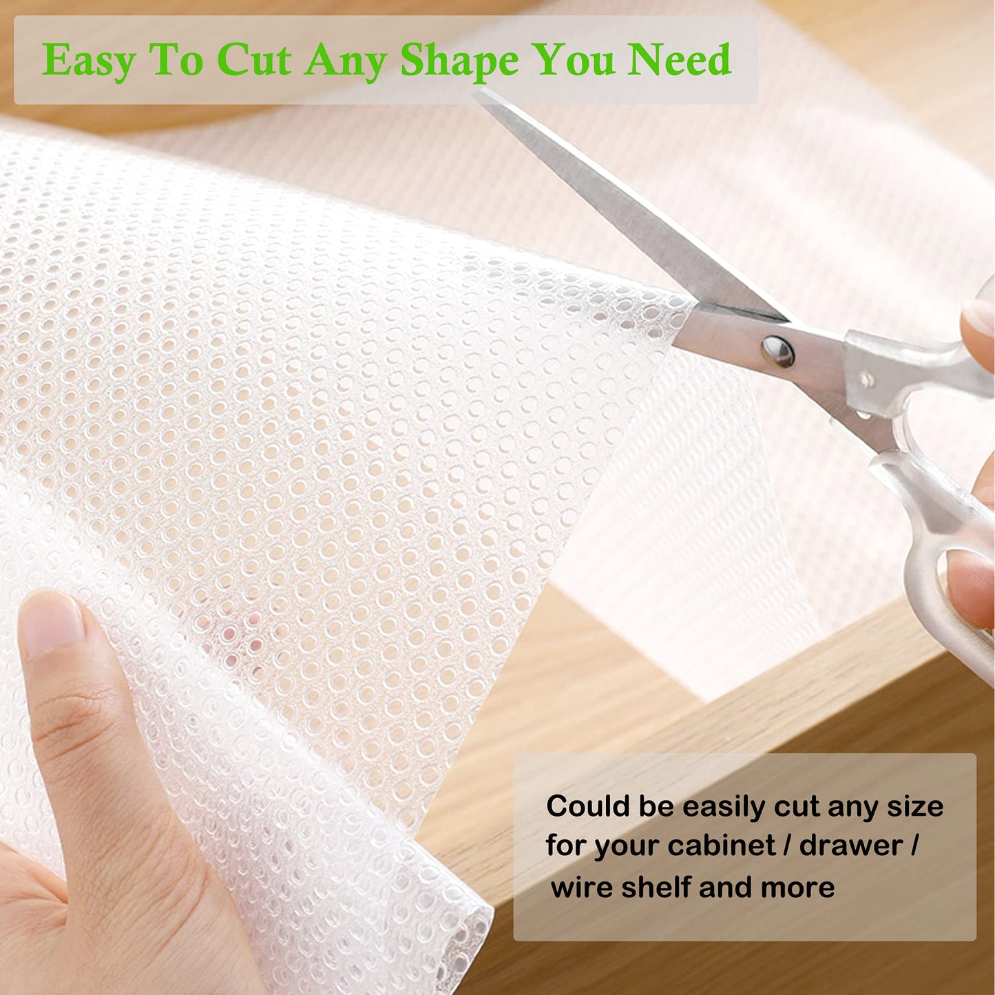 Shelf Liners for Kitchen Cabinets Non Adhesive Drawer Liner, 20 in x 20 FT Non Slip Waterproof Washable Refrigerator Mats for Wire Shelf,Bathroom Shelves,Fridge,Dresser,Shoe Rack