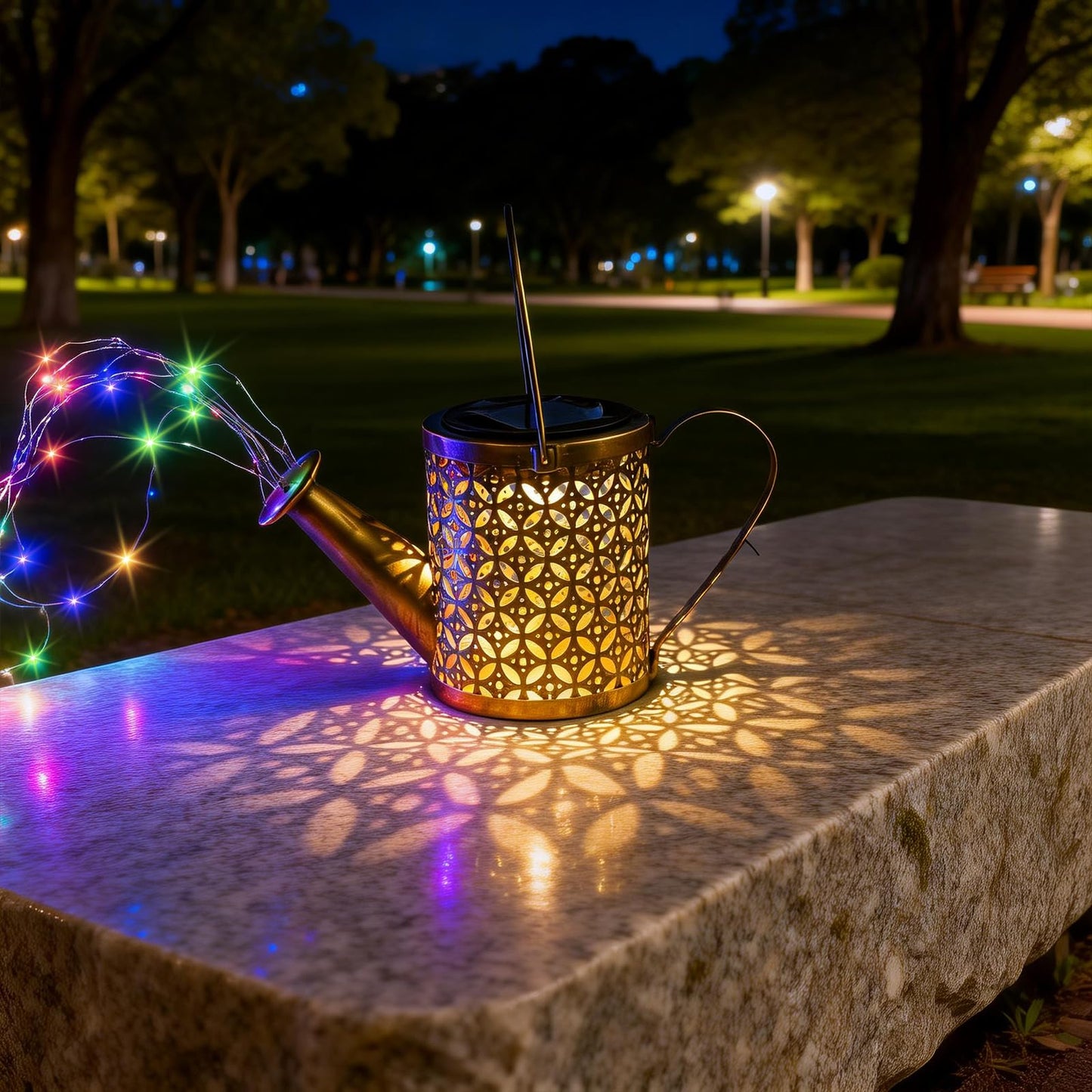 SRNPMIU Solar Watering Can Light - Solar Yard Decorations Outdoor,Garden Decor Lights for Yard,IP65 Waterproof Hanging Lantern Lights,Outside Garden Flower Bed Decor Light for Moms Birthday 2PCS