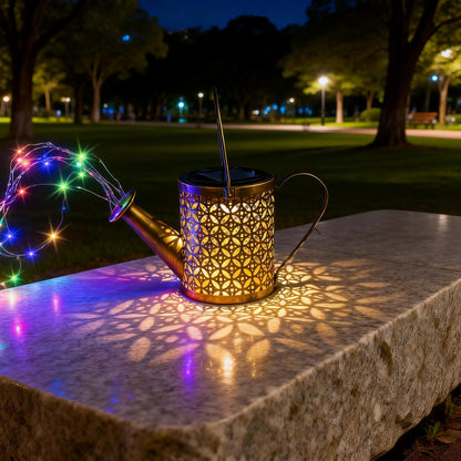 SRNPMIU Solar Watering Can Light - Solar Yard Decorations Outdoor,Garden Decor Lights for Yard,IP65 Waterproof Hanging Lantern Lights,Outside Garden Flower Bed Decor Light for Moms Birthday 2PCS