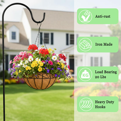 SMYAXUNW 6pcs19.7inch Hanging Basket Planter Hanging Chain，Replacement Plant Hangers for Bird Feeders,Planters Wind Chimes and Decorative