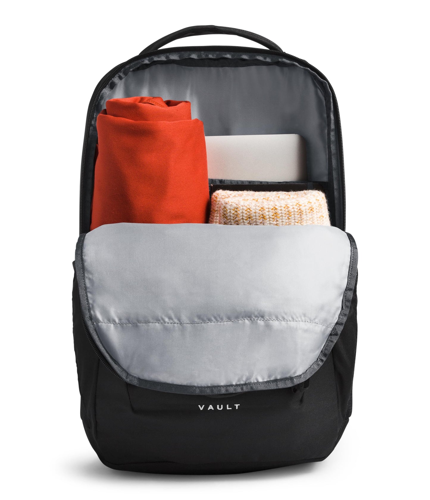 The North Face Vault Everyday Laptop Backpack - Commuter Travel Bag, Water-Repellent Finish, Spacious Compartment, TNF Black-NPF, One Size