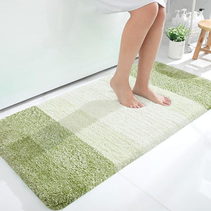 OLANLY Large Bathroom Rugs Mat 40x24, Extra Soft Absorbent Microfiber Bath Rugs, Rubber Backing, Quick Dry, Washable Bath Mats for Bathroom, Tub and Shower, Home Decor Accessories, Mustard Yellow