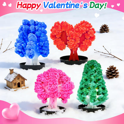 Ppotyo 24 Pack Growing Crystal Trees Kit With Greeting Cards for Kids STEM Science Experiment Craft Party Favors School Classroom Gifts Exchange Goodie bags for Boys and Girls