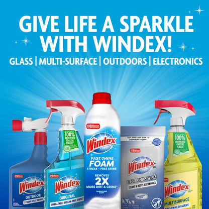 Windex Electronic Cleaning Wipes, Pre-Moistened Screen Wipes for TVs, Phones, and Other Electronics, Resealable for a Freshness Lock, 25 Count (Pack of 3)