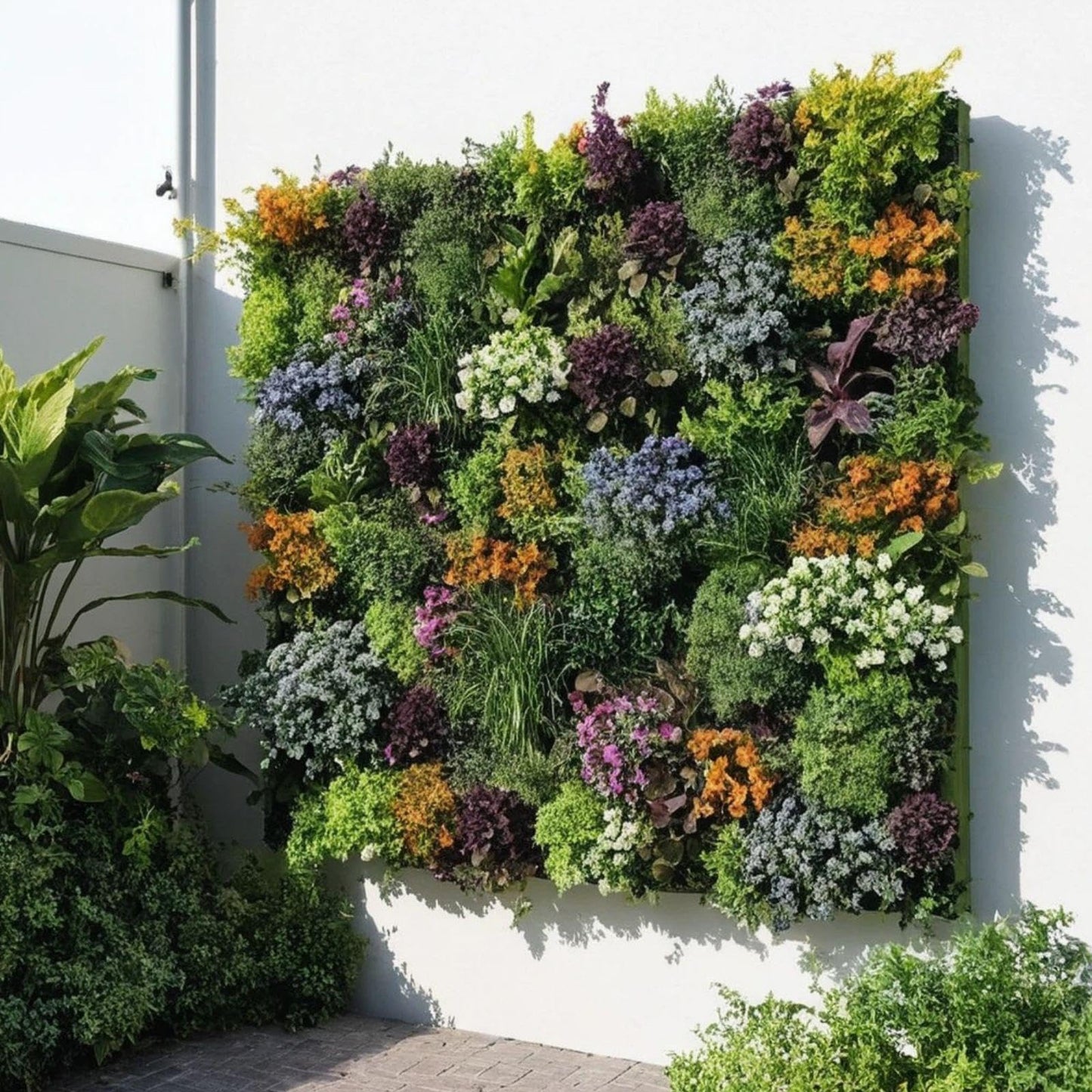 CENCESON 36 Pockets Living Wall Planter Indoor, Self Watering Wall Hanging Planters for Outdoor Plants Stackable, Cascading Vertical Planter Garden (wall Planter 36)