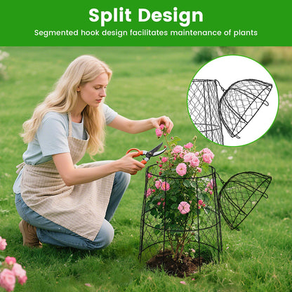 DFJFIFF Chicken Wire Plant Covers,20×12.6in Large Size Rust-Proof Plant Cages for Outdoor Plants, Flip-top Design for Easy Assembly,Rugged,Plants Protectors from Animals, 6-Pcs