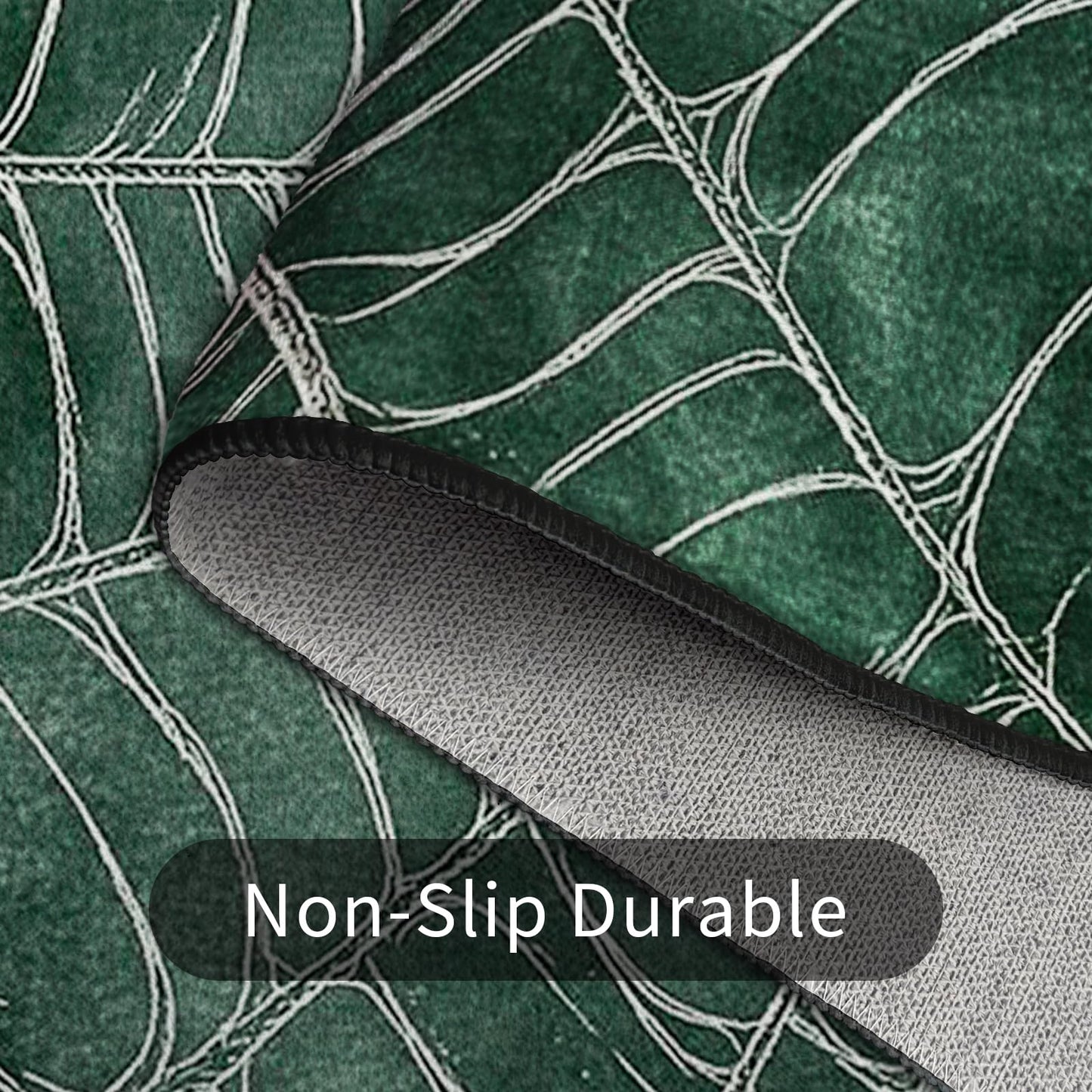 keepcute Spider Web Area Rug 5x7 ft Non-Slip Gothic Rug Spiderweb Floor Carpet Decor for Living Room Bedroom Living Room Study Carpet
