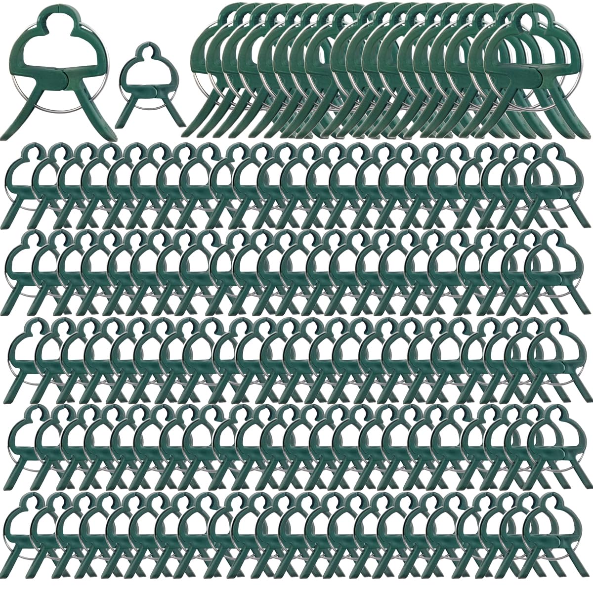 GXXMEI 80PCS Plant Clips 2 Sizes Adjusting Reusable Garden Plant Supports Clips for Supporting Stems of Flower Vine Vegetables Tomatoes Climbing