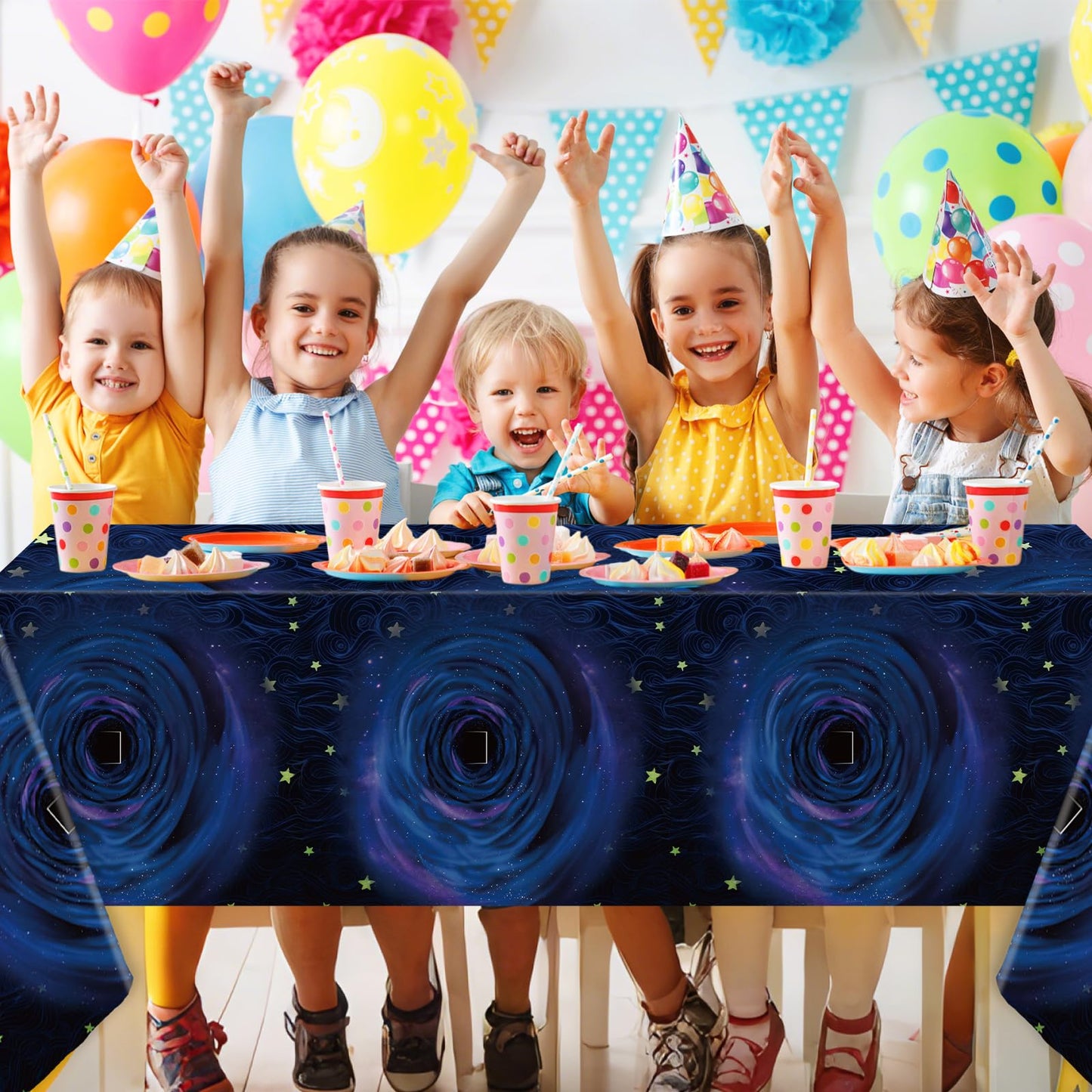 3 Pcs Button Eyes Tablecloths Button Party Decorations Samhain Plastic Table Cover Cartoon Movie Theme Fantasy Keyhole Disposable Rectangle Table Cloth for Witch Horror Birthday Supplies 108x54 Inch
