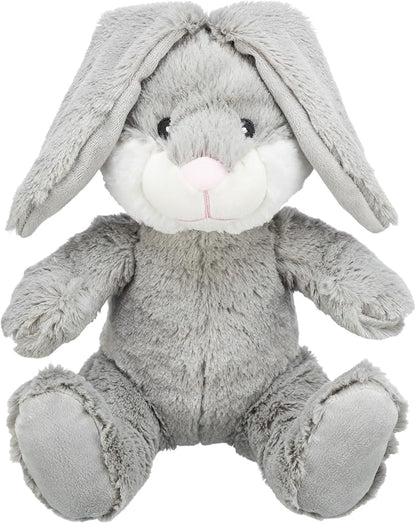 TRIXIE Be Eco Evan The Bunny Plush Dog Toy for All Dogs, 10" Fun and Cuddly No Sound Dog Toy, 98% Recycle Material