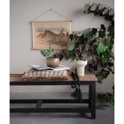 Creative Co-Op Mango Wood Bowl, Walnut Finish