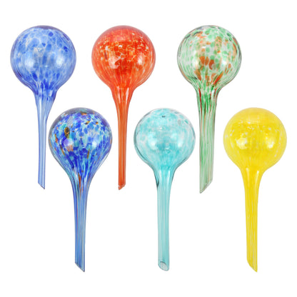 Trenton Gifts Plant Watering Globes - 6-Pack Self Watering Bulbs for Indoor and Outdoor Plants - Hand-Blown Decorative Glass Water Globes - 6" L x 2.5" D - 150ml