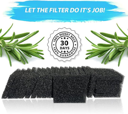 Ulrempart 24-Pack Pump Filter Sponge Compatible with AG Garden Harvest, Bounty, Farm, Extra, Ultra All Models, Replacement Pump Filter Accessories