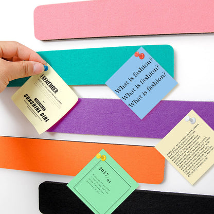 5 Pack Camel Felt Pin Board Bar Strips Bulletin Board Bundle with 5 Pack Multi-Color Felt Pin Board Bar Strips Bulletin Board