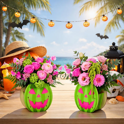 Cinnvoice 6 Pcs Wooden Centerpiece Boxes Rustic Farmhouse Table Decorations Decorative Flower Boxes for Baby Shower Bridal Shower Wedding Home Decor Seasonal Party Displays(Pumpkin)