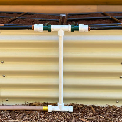 Garden Grid Manifold - 16" Tall, Double Style | Link All of Your Garden Grids So They Water Together | Ideal for Side-By-Side Garden Grid Connections