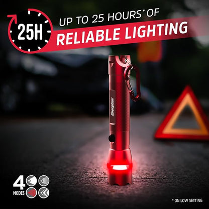 Energizer R-300 LED Flashlight Emergency Safety Light, Bright IPX4 Water Resistant Flash Light, Durable Emergency Light for Hurricane Preparedness, Batteries Included (Pack of 2)